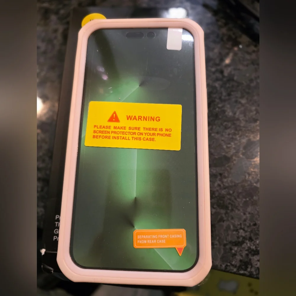 Heavy Tempered Glass Case for Pro Max 14 IPHONE -
